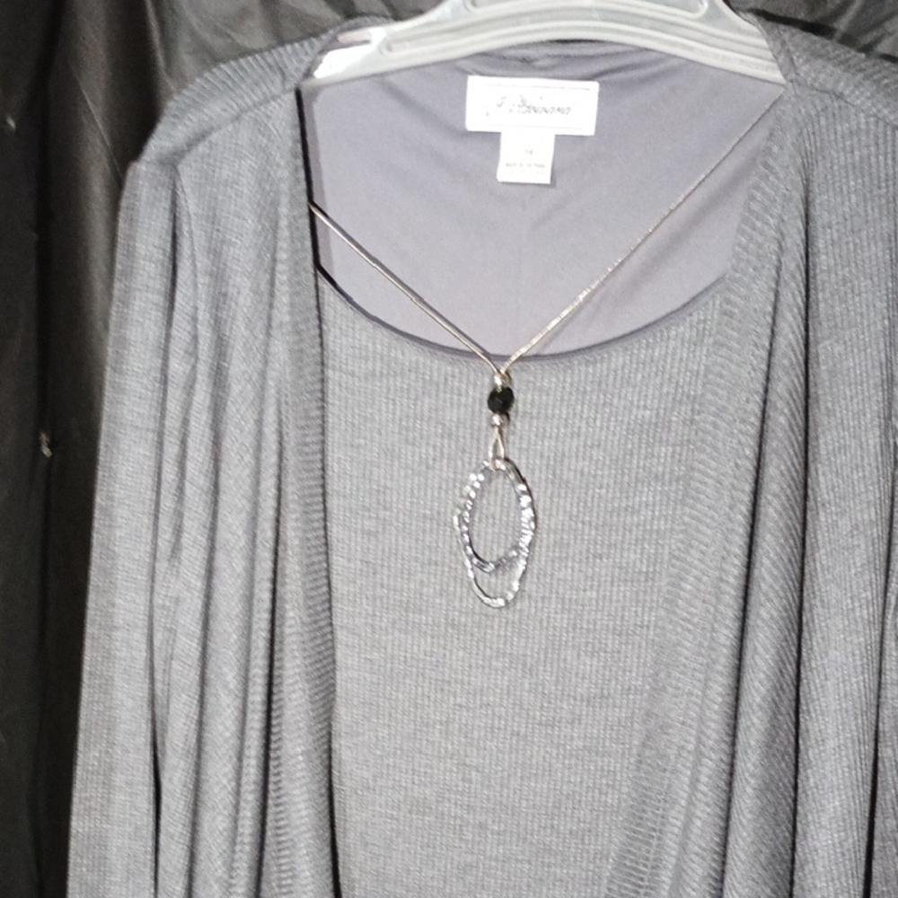 J Howard Gray Jacket Dress